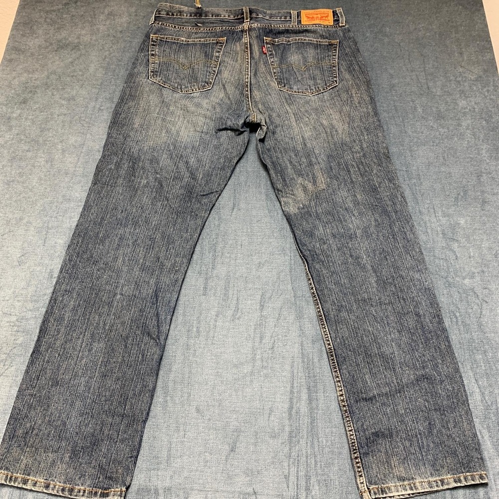 Levi's 559 Jeans Mens 38x34 Blue Denim Non Stretch Medium Wash Relaxed Straight